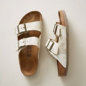 Arizona White Camo Birkenstock 39
